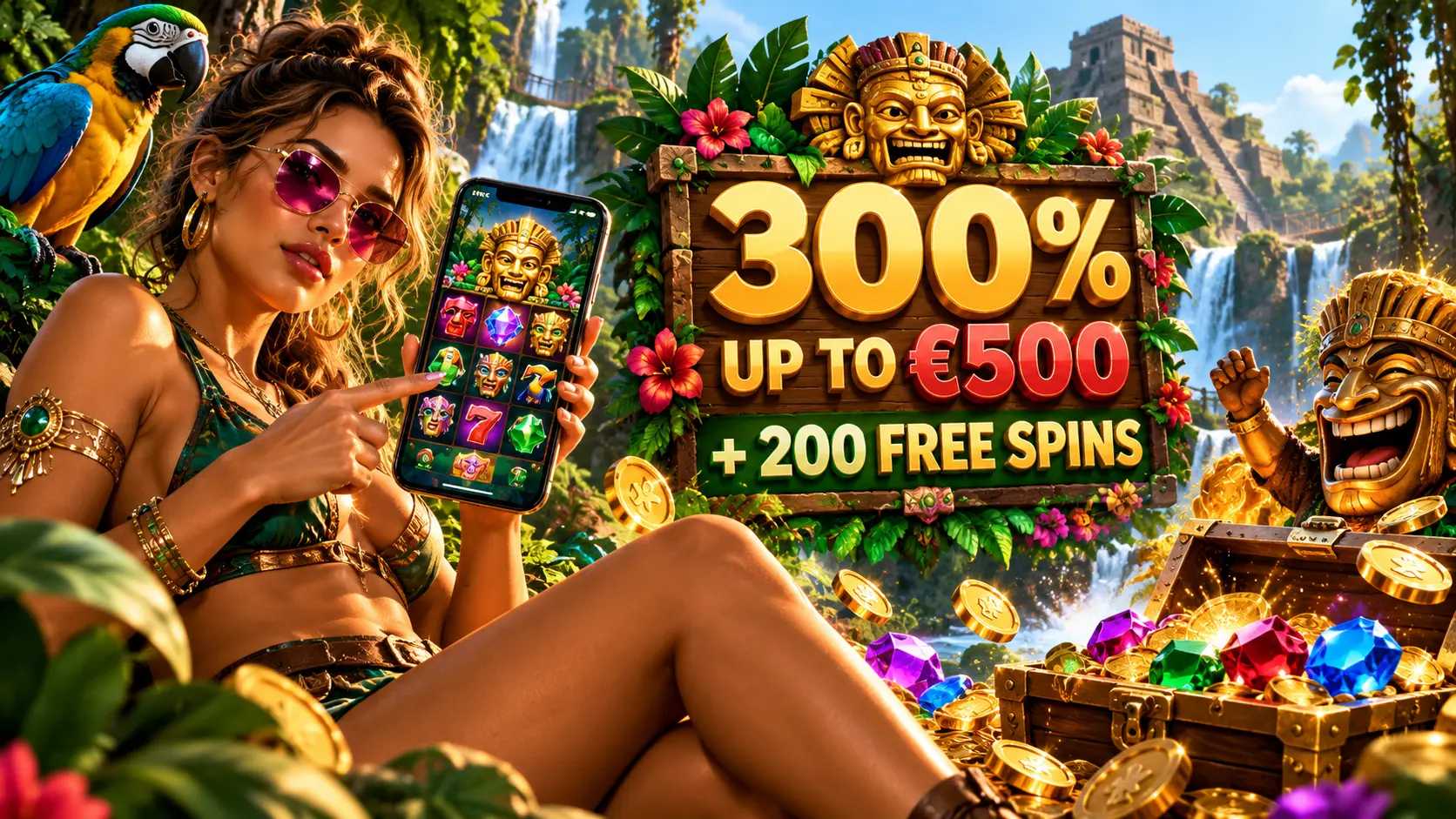 Amazon Slots Casino — 100% Welcome Bonus up to £500 plus 200 Free Spins